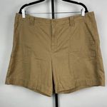 Ralph Lauren Lauren Jeans‎ Co. Tan Khaki 100% Cotton Cargo Shorts Size 16 Photo 0
