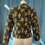 Vintage Deadstock 80s/90s Quilted Baroque Printed Silk Jacket Multiple Size 6 Photo 5