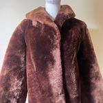 Vintage Brown Faux Fur Coat Costume Theatre Halloween XS/S Heavy Winter Coat Photo 1