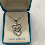 Fine Silver Plated Hummingbird CZ necklace Photo 3