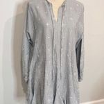 ASOS  White and Blue Eyelet Flared Dress Size 4 SKU#C24315 Photo 0