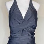 Blooming Jelly Womens Mykonos One Piece Skirt Swimsuit Size 3X Black V Neck Photo 2