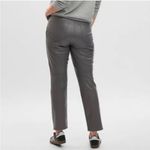 Gap Vintage Slim Straight Leg High Rise Pants Vegan Faux Leather Jeans Gray 27 4 Photo 2