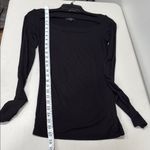 joe's jeans Black Fitted Long Sleeve Cut Out Top Size Small EUC Photo 9