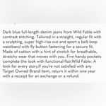 Wild Fable New Super High Rise Straight Leg Button Fly Blue Jeans Size 10 Photo 3