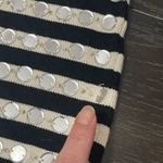 J.CREW. Embellished Sweater Shell Small Black Cream NEW Mirrors Career CG794 Photo 5