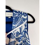 Alexis Womens Dress Blue Marianna Printed Poplin Midi Floral Fit Flare Medium Photo 8