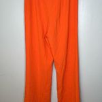 ZARA  Flat Front Wide Leg Orange Trousers Size S NWT Photo 4