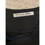 Michael Stars  Black Ribbed Boat Neck Cut Out Long Sleeve Top OS Photo 1