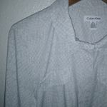 Calvin Klein XL Shacket Cargo Drawstring Belt Jacket in Light Gray Snakeskin Photo 7