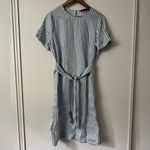 Jenni Kayne  S Striped Linen Dress in Blue and White Photo 1