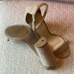 Wild Diva Nude Suede Chunky Heels Photo 4