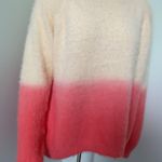 Pink Lily  vibrant heart ombré coral sweater Small Photo 6