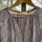 WAYF Dede x Emily Leopard Print Pleated Long Sleeve Mini Dress Size XS Photo 6