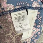 Loft NWT Plus ButtonDown Collarless Ruffle Hem Dress Navy/Purple Size 22 Photo 8