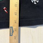 VTG Bechamel M Christmas Holiday LS Mock Neck Embroidered Santa Sleigh Rudolph Black Size M Photo 9