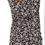 The East Order mini floral dress, long sleeve w/ruffle, plunge neckline, Size L Black Size L Photo 1