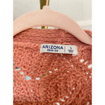 Arizona Jeans Arizona Jean Co Chunky Knit Cropped Cardigan Cozy Cottagecore Orange Pink L Photo 4