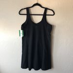 J.Crew NWT  CloudStretch Black V-neck Sports / Tennis Dress Photo 6