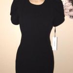 Calvin Klein NWT  Black Midi Tulip Sleeve Dress Photo 3