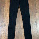 PRAIRIE UNDERGROUND DENIM GIRDLE LEGGINGS JEANS BLACK FRONT ZIPPER STRETCH XS Photo 1