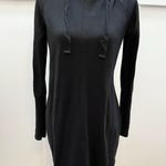 Athleta  SOLITUDE HOODIE SWEATSHIRT DRESS Black Size Oversized XS Photo 2