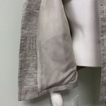 Eileen Fisher  | Silver Metalic Funnel Neck Jacket Petite Medium Photo 7