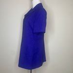 Le Suit  Blue Long Blazer Short Sleeve ? Woven Size Medium? Photo 2