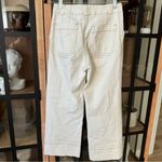 Anthropologie  cargo pants jeans Wide Leg denim cream colette high waisted crop Photo 2