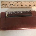 American West Handmade Leather Floral Womens Wallet Brown Photo 8