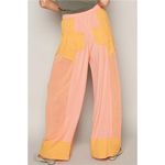 POL NWT  Drawstring Wide Leg Pants‎ - Watermelon pink Photo 2
