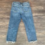 Sneak Peak Sneak Peek 30 Medium Wash High-Rise Frayed Hem Carpi Jeans Photo 6