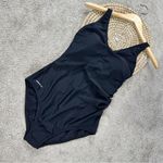 Speedo Women’s One-Piece V-Neck Swimsuit Wide Shoulder Straps in Black 10 Photo 2