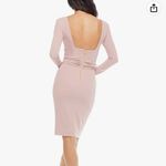 Dress the Population  Women's Drew Long Sleeve Stretch Short Dress Photo 3