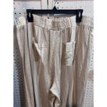 Westport Women's 2X Striped Linen Blend Drawstring Waist Lounge Pants Photo 5