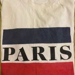 Brandy Melville White Paris Shirt Photo 3