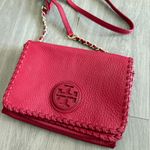 Tory Burch  Red Woven and Gold Small Purse Photo 1