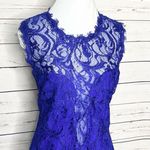 Emilio Pucci Blue Lace Illusion Cocktail Dress Size 10 Photo 1