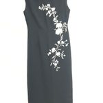 Sarah Spencer Vintage Size 4  Sleeveless Floral Cocktail Dress Black Tie Formal Women’s Photo 0