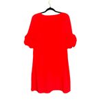 Alfani NWT bright Chinese red Ruffle Sleeve A Line V neck Dress women’s size 10 Photo 3