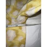 Democracy Yellow White Dot Peasant Blouse Boho 3/4 Sleeve Top Women’s Large Photo 6