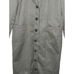 Vintage Harve Benard Bernard Holtzman Pinstripe Button Blazer Dress Size 10 NWT Black Photo 3