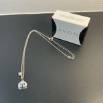 Avon NRT zodiac Aries necklace silver tone w/genuine freshwater Pearl 16” Photo 2