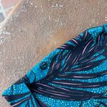 Lululemon  tropical print teal swim shirts sz 4 Photo 3