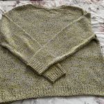 COS Yellow Marled Cotton Blend Crewneck Long Sleeve Sweater, size S Photo 14