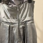 Aspeed  Silver Strapless Dress with Embellished Waist Photo 3