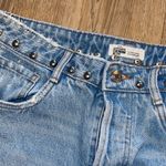 ZARA MOVING SALE -  silver studded waist denim short Photo 6