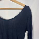 joe's jeans  Aletta Ink Black Long Sleeve T-Shirt L Photo 2