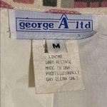 Patchwork Blazer with Floral and Geometric Design Red Size M Photo 3