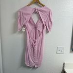 Free People  Stars In Your Eyes Mini Pink Dress Size Medium Photo 2
